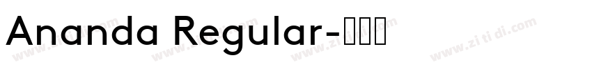 Ananda Regular字体转换